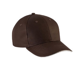 Casquette publicitaire classique 6 panneaux | Yoove Chocolat Beige