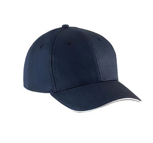 Casquette publicitaire classique 6 panneaux | Yoove Marine Blanc