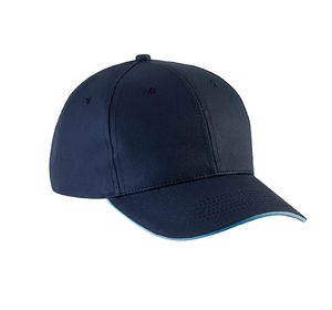 Casquette publicitaire classique 6 panneaux | Yoove Marine Bleu ciel