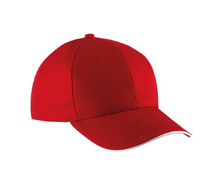 Casquette publicitaire classique 6 panneaux | Yoove Rouge Blanc