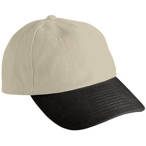 Casquette publicitaire classique 6 panneaux | Zeggy Beige clair Noir