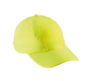 Casquette publicitaire classique 9 panneaux | Dynu Jaune Fluo