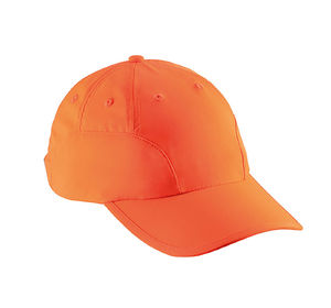 Casquette publicitaire classique 9 panneaux | Dynu Orange Fluo