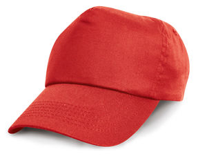 Casquette publicitaire classique 5 panneaux | Baumwoll-Cap Rouge 2