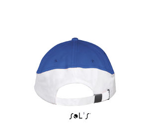 Casquette publicitaire classique 5 panneaux | Booster Bleu royal Blanc