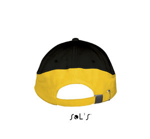 Casquette publicitaire classique 5 panneaux | Booster Noir Or