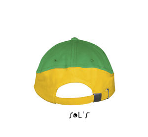 Casquette publicitaire classique 5 panneaux | Booster Vert Kelly Or