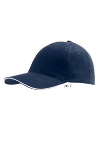 Casquette publicitaire classique 6 panneaux | Buffalo French Marine Blanc