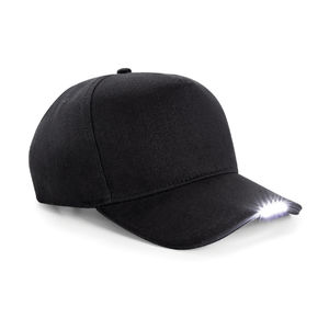 Casquette publicitaire classique 5 panneaux | Led Light Noir 2