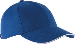 Casquette publicitaire classique 6 panneaux | Orlando Bleu royal Blanc