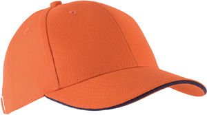 Casquette publicitaire classique 6 panneaux | Orlando Orange Marine