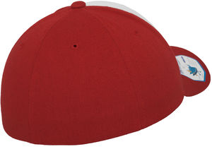 Casquette publicitaire classique 6 panneaux | Performance Rouge Blanc 3