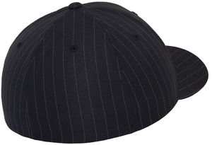 Casquette publicitaire classique 6 panneaux | Pinstripe Marine Rouge 3