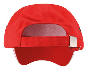 Casquette publicitaire classique 5 panneaux | Plush Sandwich Rouge Blanc 2