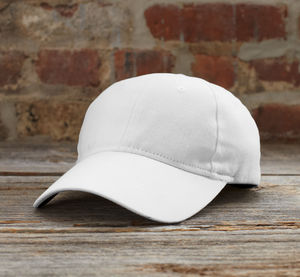 Casquette publicitaire classique 6 panneaux | Solid Brushed Blanc 2