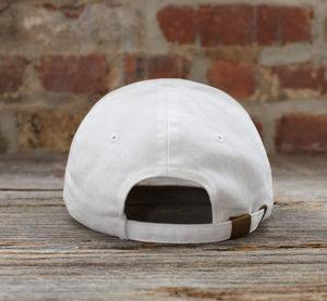 Casquette publicitaire classique 6 panneaux | Solid Brushed Blanc 3