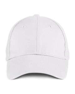 Casquette publicitaire classique 6 panneaux | Solid Brushed Blanc 4