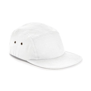 Casquette publicitaire plate 5 panneaux | Canvas Blanc 1