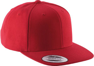 Casquette publicitaire plate 6 panneaux | Cido Rouge