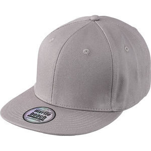 Casquette publicitaire plate 6 panneaux | Tetty Gris Gris