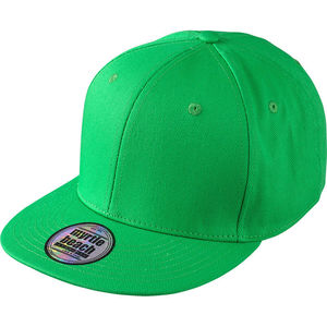 Casquette publicitaire plate 6 panneaux | Tetty Vert Vert