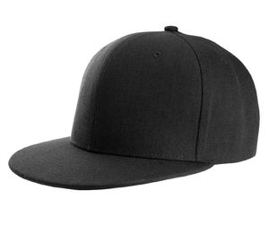 Casquette publicitaire plate 6 panneaux | Vyke Noir