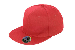 Casquette publicitaire plate 6 panneaux | Yidoo Rouge 1