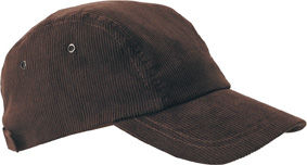 casquette publicitaire velours Marron