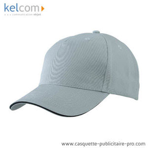 Casquette Sandwich promotionnel Gris clair Noir