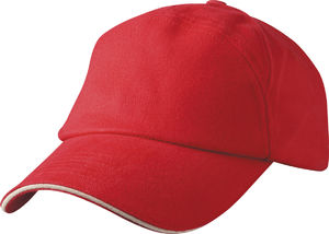 casquettes brodées Rouge
