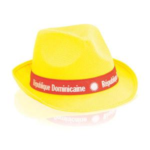 Chapeau rio publicitaire Jaune