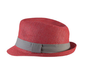 Chapeau personnalisé Panama  | Noote Rouge Gris