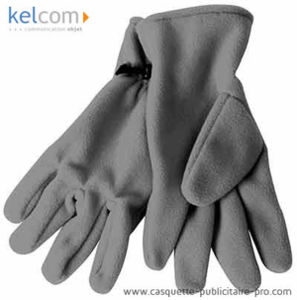 Gants polaires personnalisable Gris