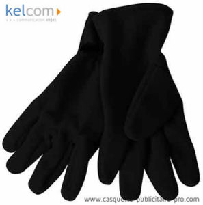 Gants polaires personnalisable Noir